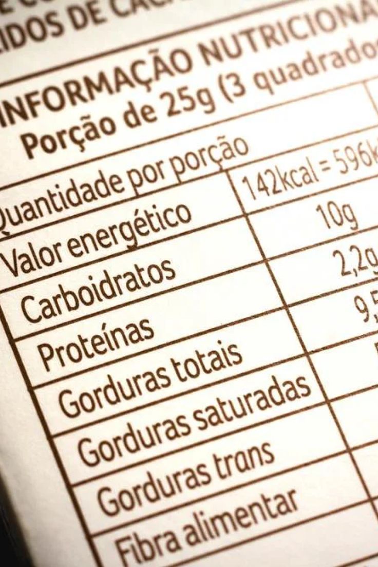 rotulagem nutricional e ficha técnica em embalagem de alimento